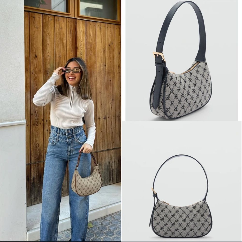 Mango Shoulder bag with printed logo